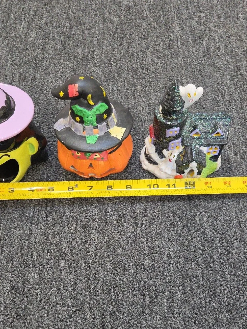 2 Candle Holders & 1 Haunted House Halloween Decor